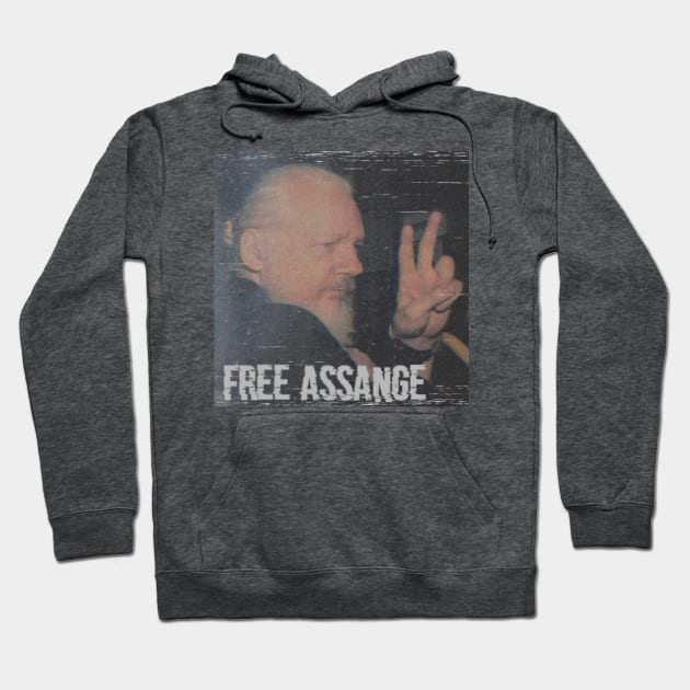 Free Julian Assange Hoodie by The Libertarian Frontier 